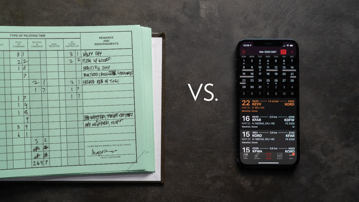 Paper logbook vs electronic logbook