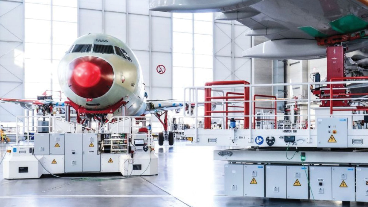 A320 final assembly line Hamburg